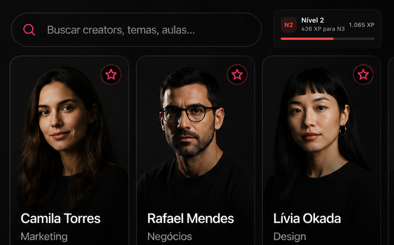Aluno estudando em diferentes formatos